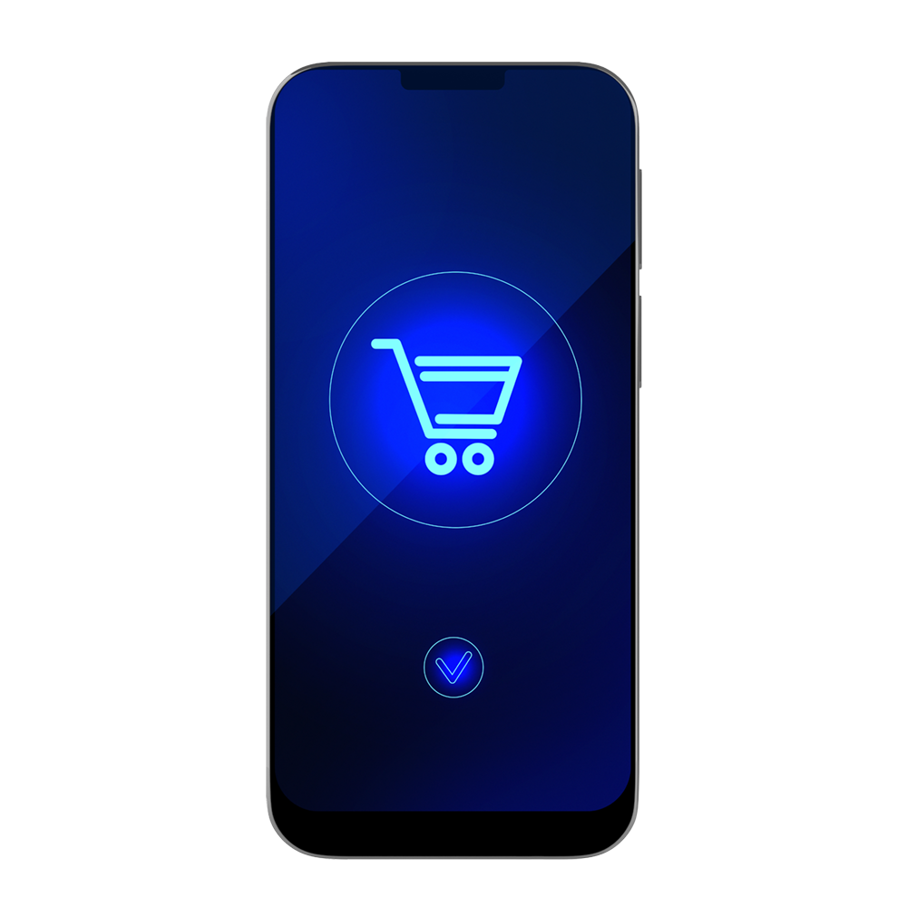 Ecommerce store on phone